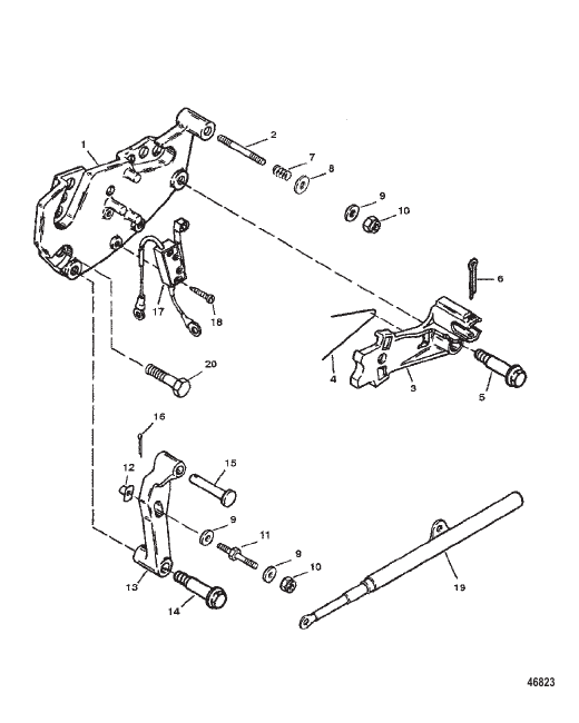 SHIFT BRACKET (ALPHA ENGINES)