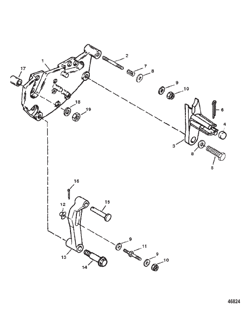 SHIFT BRACKET (BRAVO ENGINES)