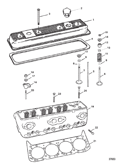 CYLINDER HEAD AND ROCKER COVER