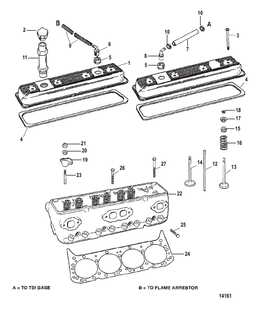 CYLINDER HEAD AND ROCKER COVER