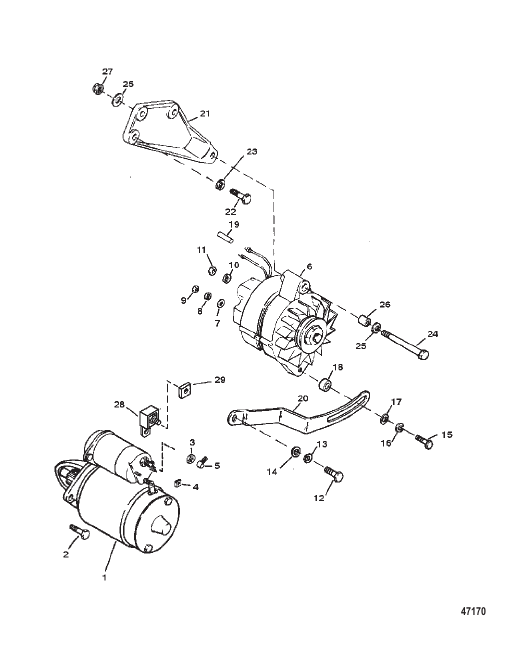 STARTER AND ALTERNATOR