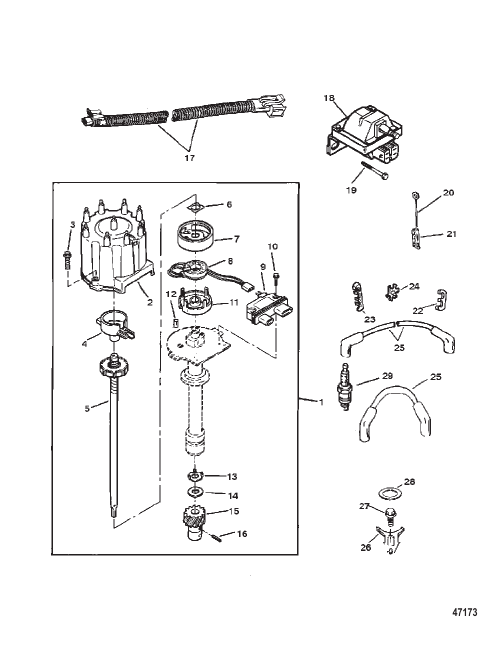 DISTRIBUTOR AND IGNITION COMPONENTS