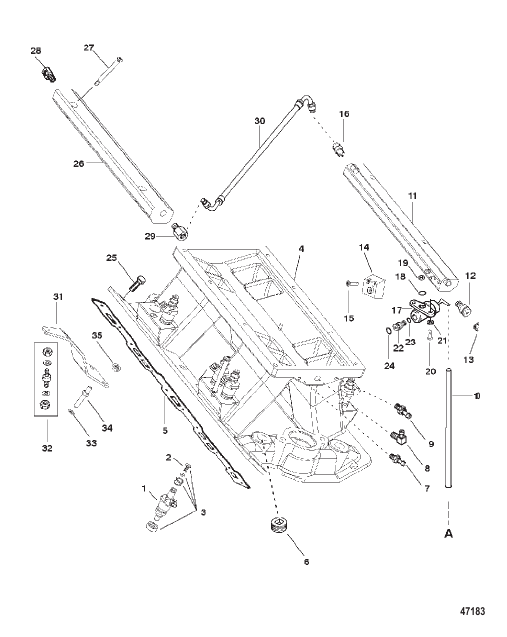 INTAKE MANIFOLD AND FUEL RAILS