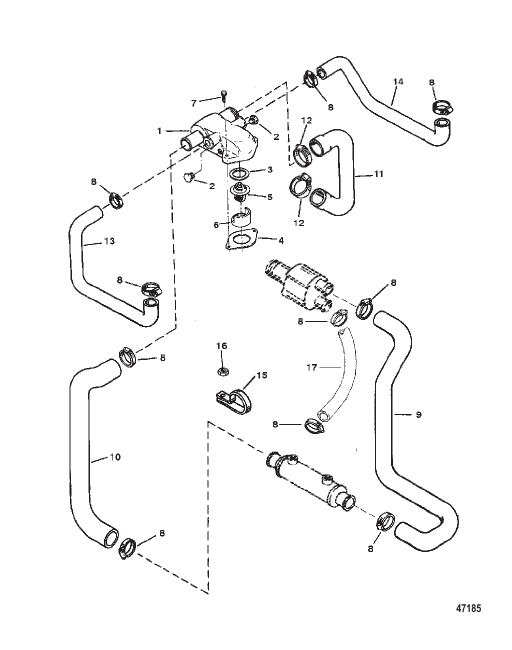 THERMOSTAT HOUSING (STAINLESS STEEL)(STANDARD COOLING)