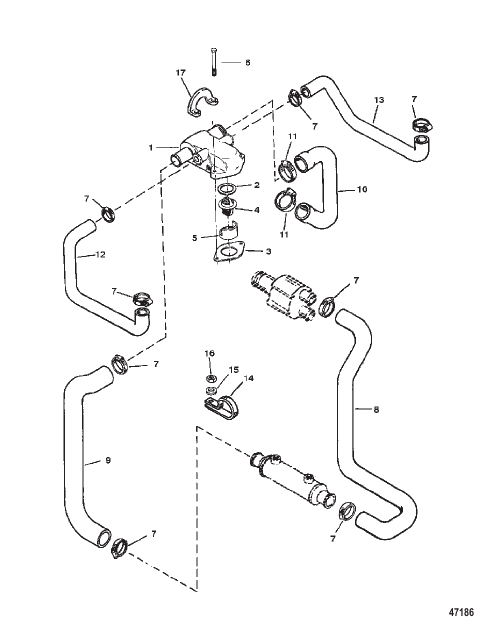 THERMOSTAT HOUSING (CAST IRON)(STANDARD COOLING)