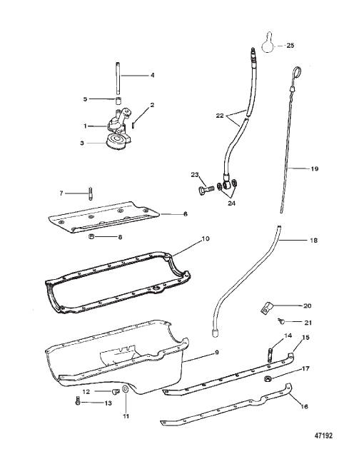 OIL PAN AND OIL PUMP