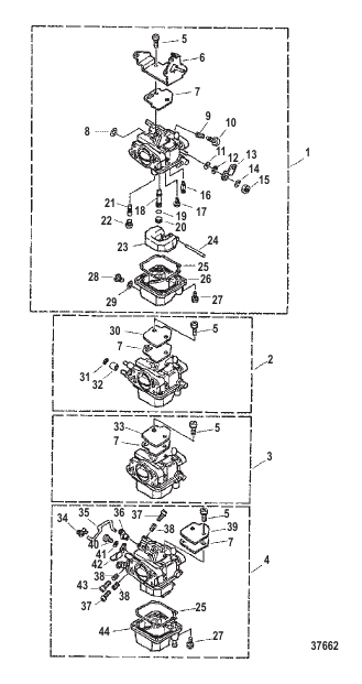 CARBURETOR (NON-ADJUSTABLE PILOT SCREW)