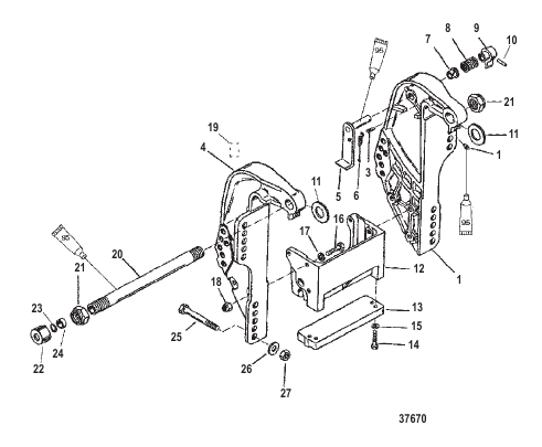 TRANSOM BRACKET (BIGFOOT)