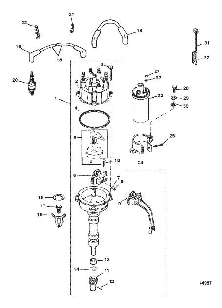 DISTRIBUTOR AND IGNITION COMPONENTS