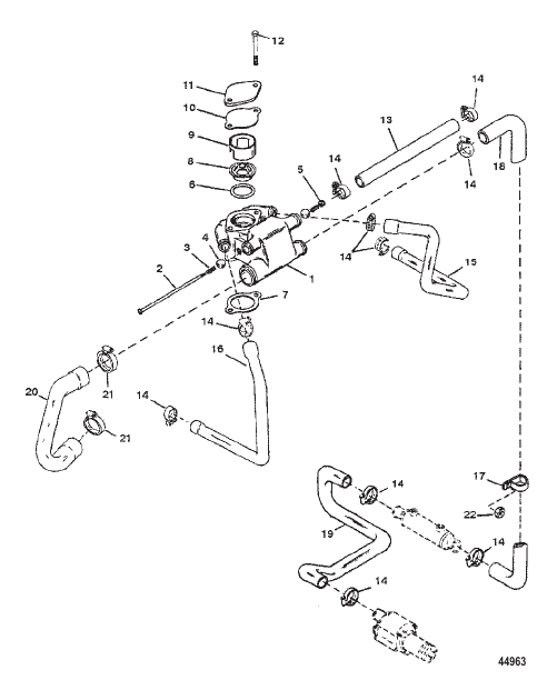 THERMOSTAT HOUSING (STANDARD COOLING)