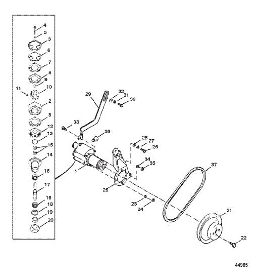 SEA WATER PUMP ASSEMBLY