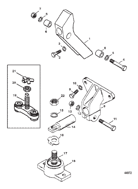 TRANSMISSION AND ENGINE MOUNTING (V-DRIVE)