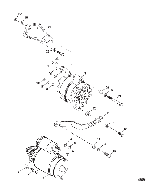 STARTER MOTOR AND ALTERNATOR