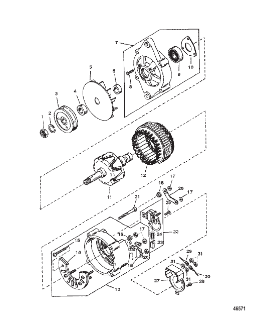 ALTERNATOR (MANDO #AC155603)