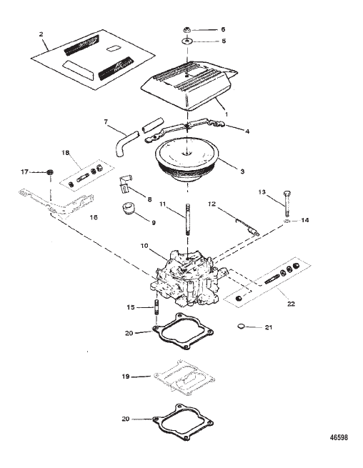 CARBURETOR/THROTTLE LINKAGE (4 BARREL)