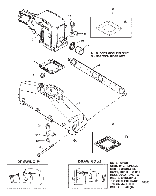 EXHAUST MANIFOLD AND EXHAUST ELBOW