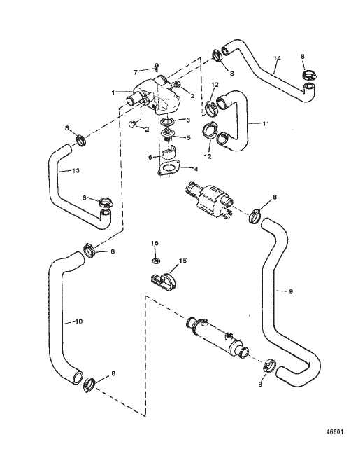 THERMOSTAT HOUSING (STANDARD COOLING)