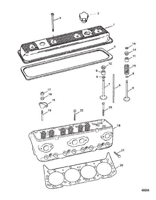 CYLINDER HEAD AND ROCKER COVER