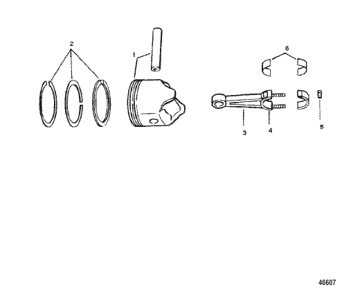 PISTONS AND CONNECTING RODS