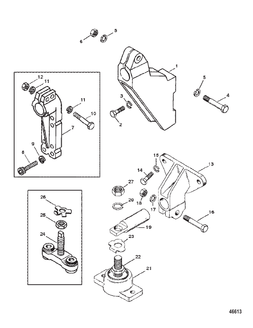 TRANSMISSION AND ENGINE MOUNTING (HURTH/BW)