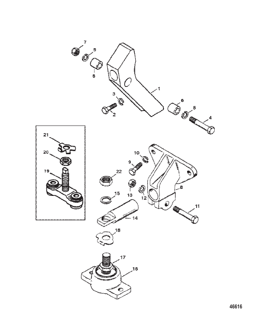 TRANSMISSION AND ENGINE MOUNTING (HURTH V-DRIVE)