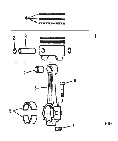 PISTONS AND CONNECTING RODS