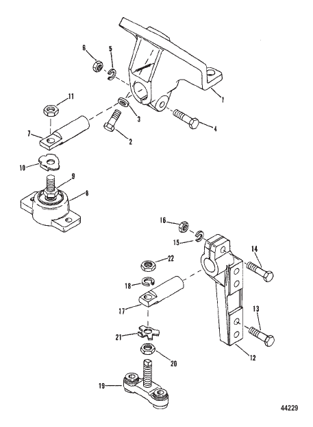 TRANSMISSION/ENGINE MOUNTING (INBOARD)