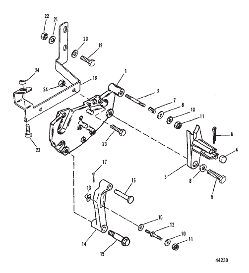 SHIFT BRACKET (STERN DRIVE)