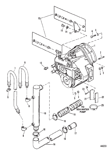 TRANSMISSION AND RELATED PARTS (INBOARD)