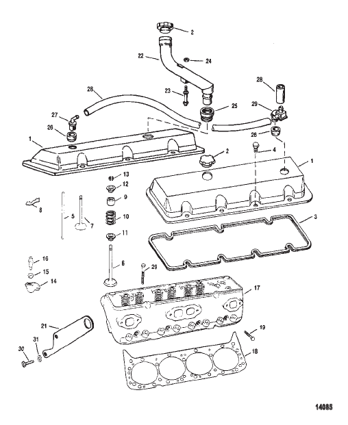 Cylinder Head And Rocker Cover