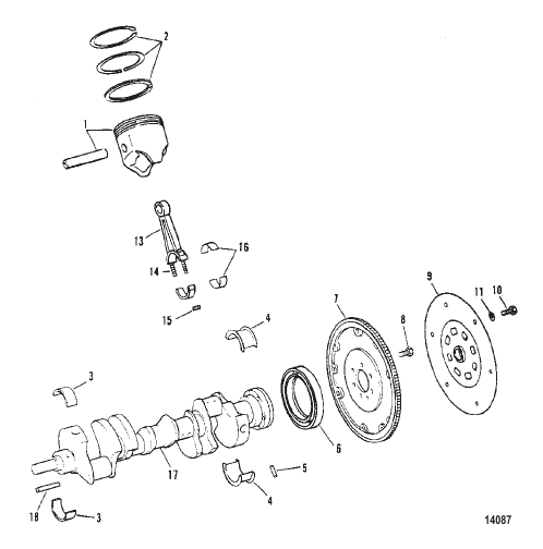 Crankshaft Pistons And Connecting Rods
