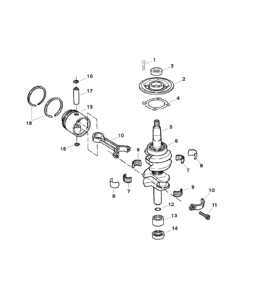 Crankshaft and Piston