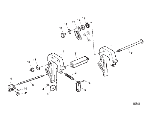 Clamp Brackets (Serial # 0E143888 Thru 0E287999)