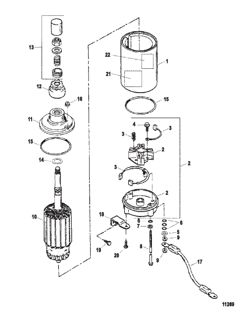 Starter Assembly (50-819968--2 /50-819968--3 /50-819968--4)