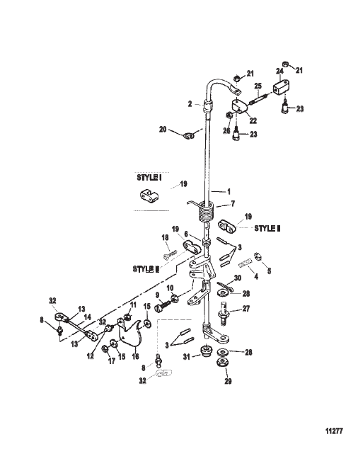 Towershaft and Throttle Linkage