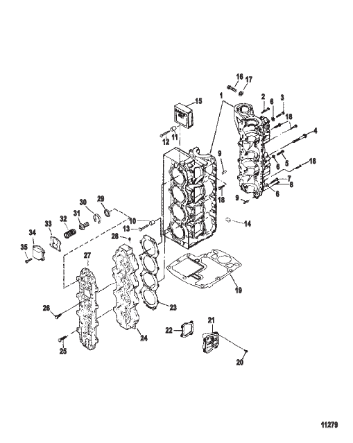 Cylinder Block Assembly (800-818154A35 / 800-818154A50)