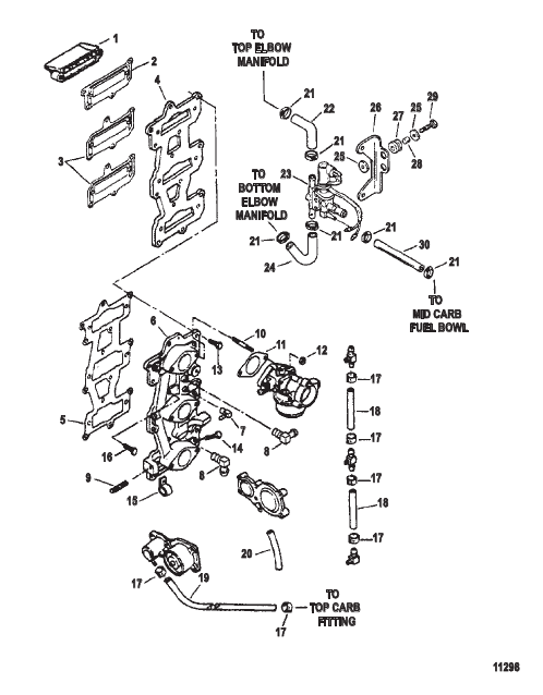 Reed Plate and Intake Manifold