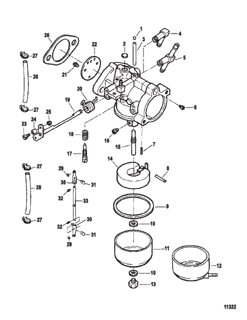 Carburetor (Serial # 0E141089 THRU 0E202999)