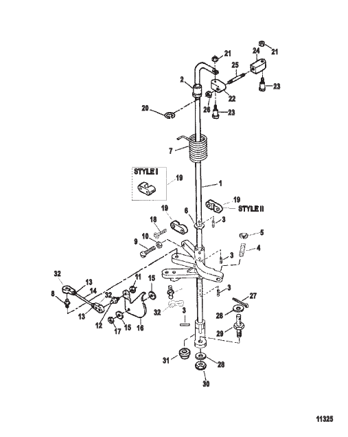 Towershaft And Throttle Linkage