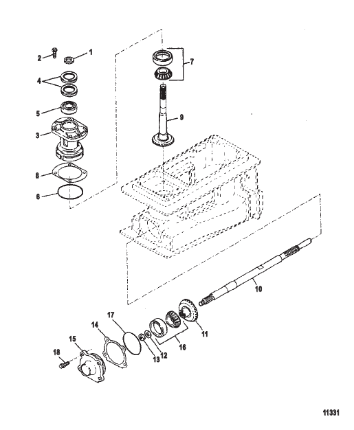 Pinion And Impeller Shaft