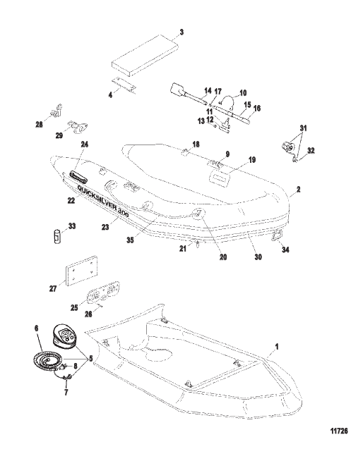 Quicksilver Inflatables RIB (270R / 300R / 360R)