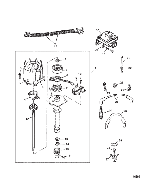 DISTRIBUTOR AND IGNITION COMPONENTS