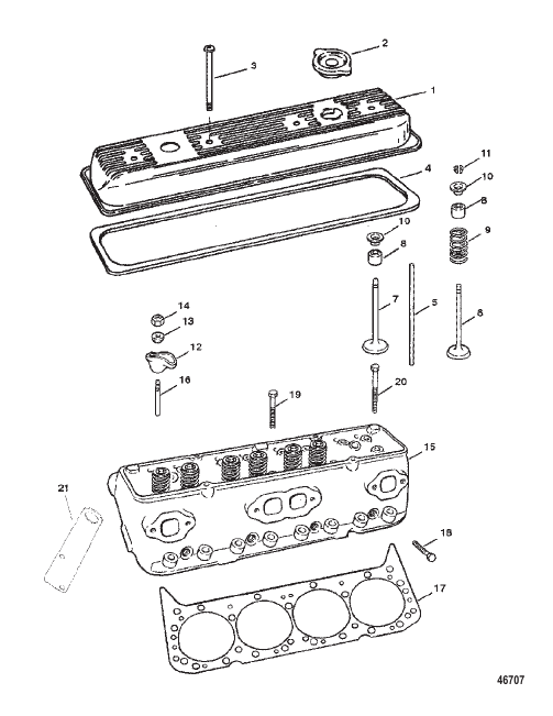 CYLINDER HEAD AND ROCKER COVER