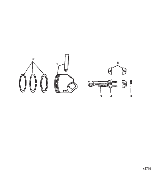 PISTONS AND CONNECTING RODS