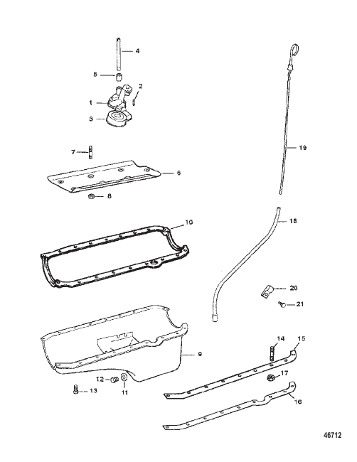 OIL PAN AND OIL PUMP