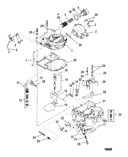 Carburetor (Mercarb - Two Barrel)