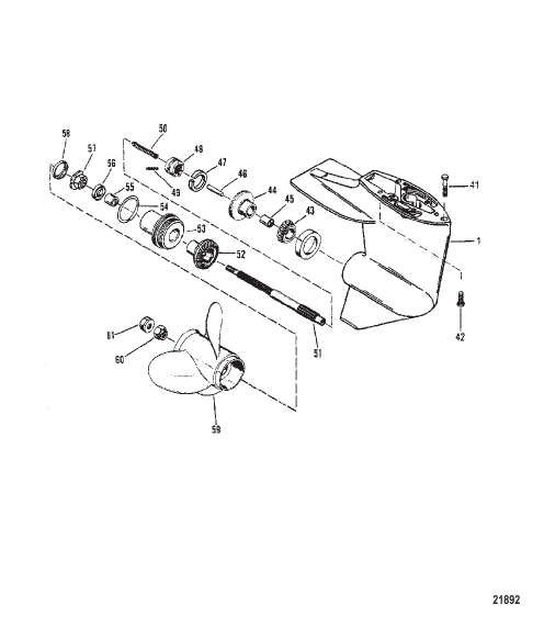 Gear Hsg (Propshaft-Design I-Refer to Driveshaft Drawing)
