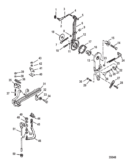 Throttle Lever and Shift Shaft