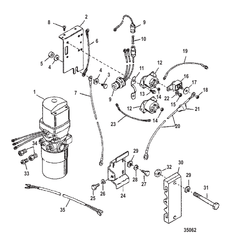 Hydraulic Pump and Mounting Brackets