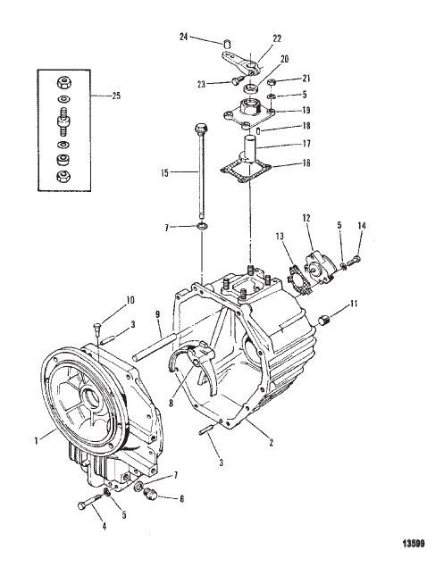 Transmission (8 Degree Down) (Outer Housing)